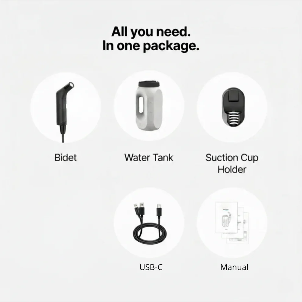Aquaritmo™ Portable Bidet