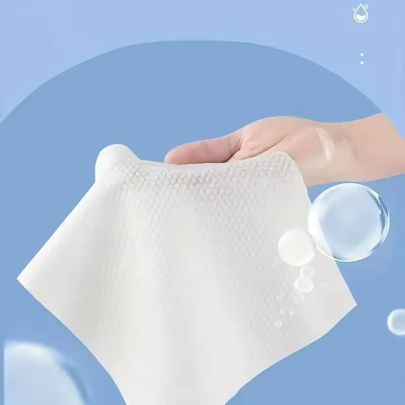 Aquaritmo™ Organic Cotton Wipes — 100pcs | Soft, Natural & Disposable